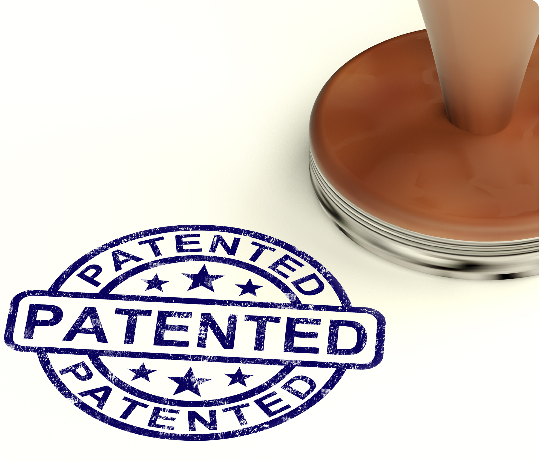 Patented Stamp Showing Registered Patent Or Trademarks