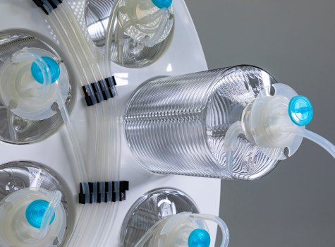 single use roller bottle assembly