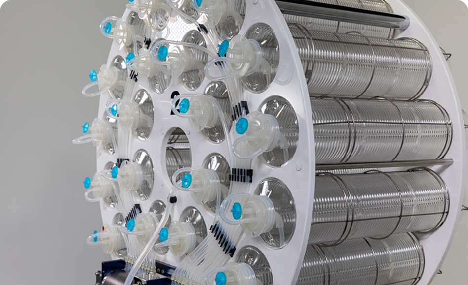 TWO 20-BOTTLE POSITION ROTORS
