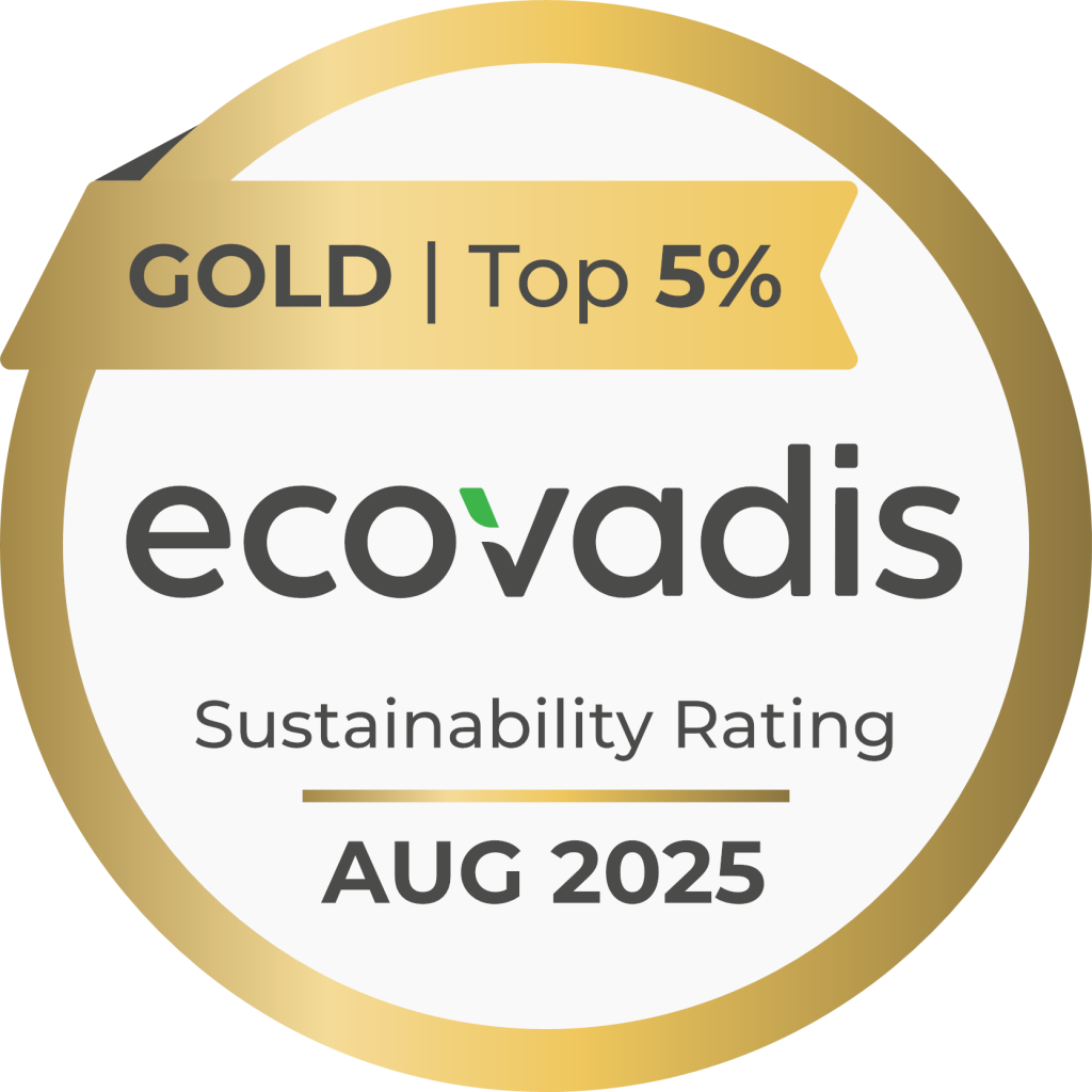 EcoVadis Gold Medal Sustainability Rating 5% August 2025 Sanisure LLC (Group)