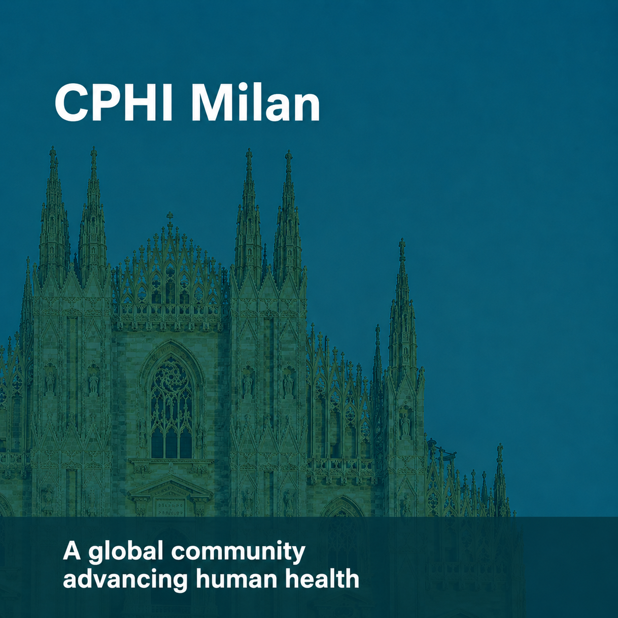 CPHI Milan 2026 event card, October 6 to 8 in Milan Italy, SaniSure at Stand 12J57